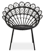Black Natural Rattan Peacock Chair | Java