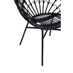 Black Natural Rattan Peacock Chair | Java