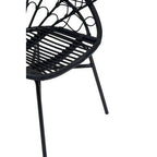 Black Natural Rattan Peacock Chair | Java