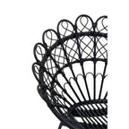 Black Natural Rattan Peacock Chair | Java