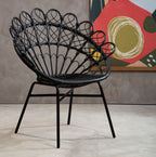 Black Natural Rattan Peacock Chair | Java