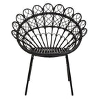 Black Natural Rattan Peacock Chair | Java