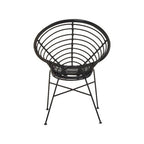 Black Natural Rattan Round Chair | Java
