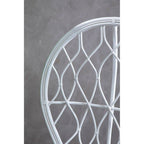 Grey and White Natural Rattan Curved Chair | Java