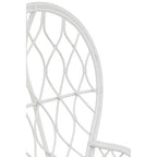 Grey and White Natural Rattan Curved Chair | Java