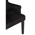 Black Velvet Dining Chair with Ring Back | Doucet