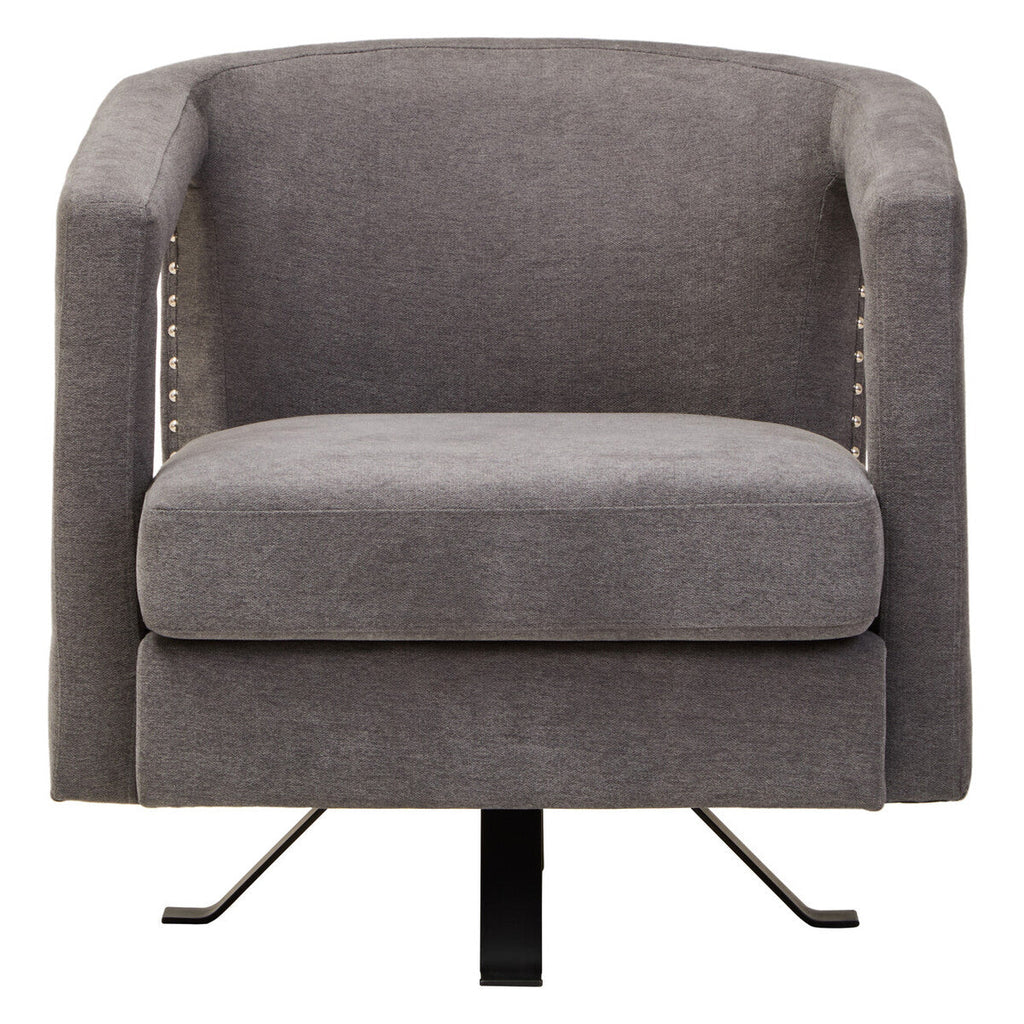 Ash Velvet Swivel Chair | Hestia