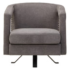 Ash Velvet Swivel Chair | Hestia