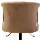 Mink Velvet Swivel Chair | Hestia