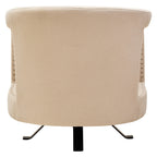 Beige Velvet Swivel Chair | Hestia