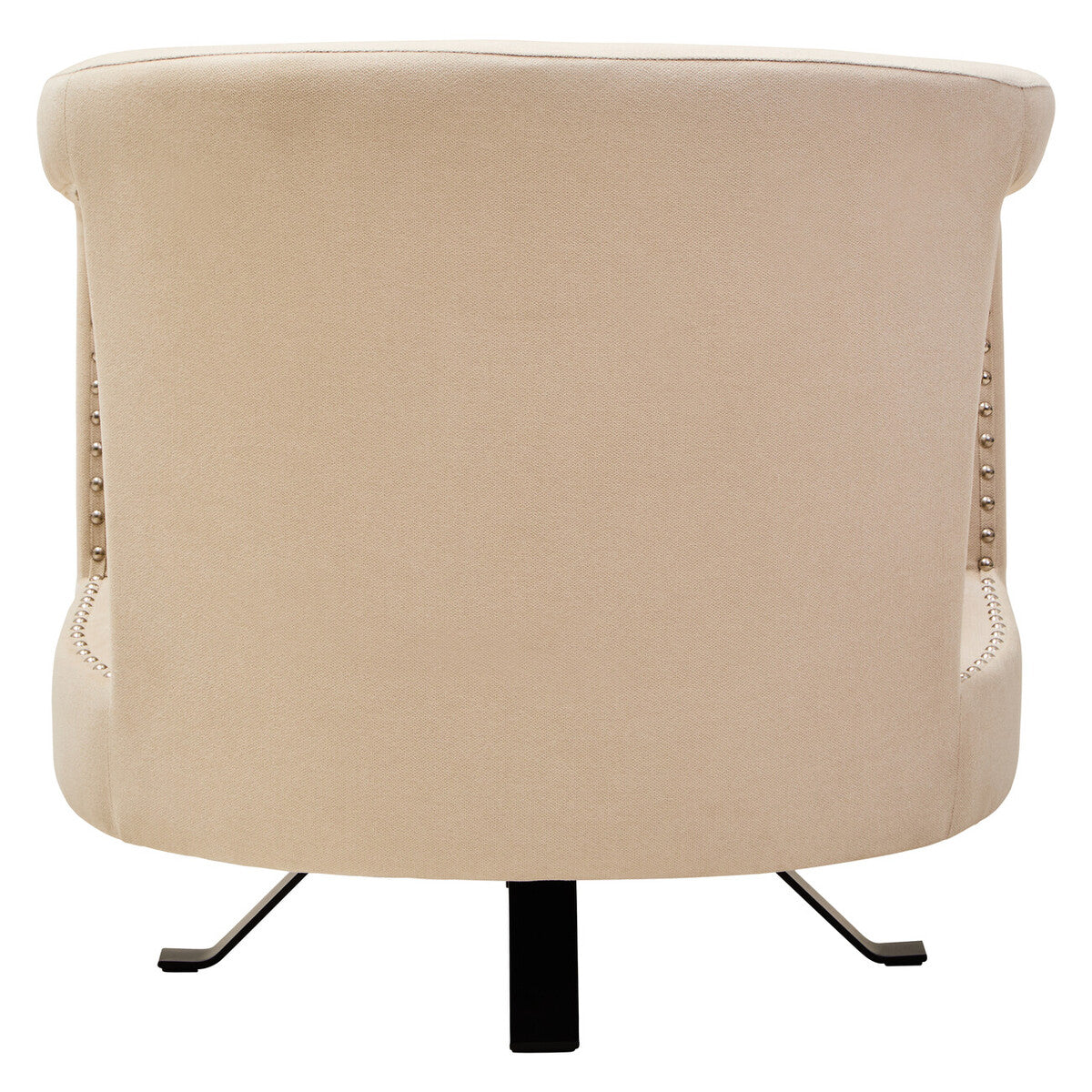 Beige Velvet Swivel Chair | Hestia