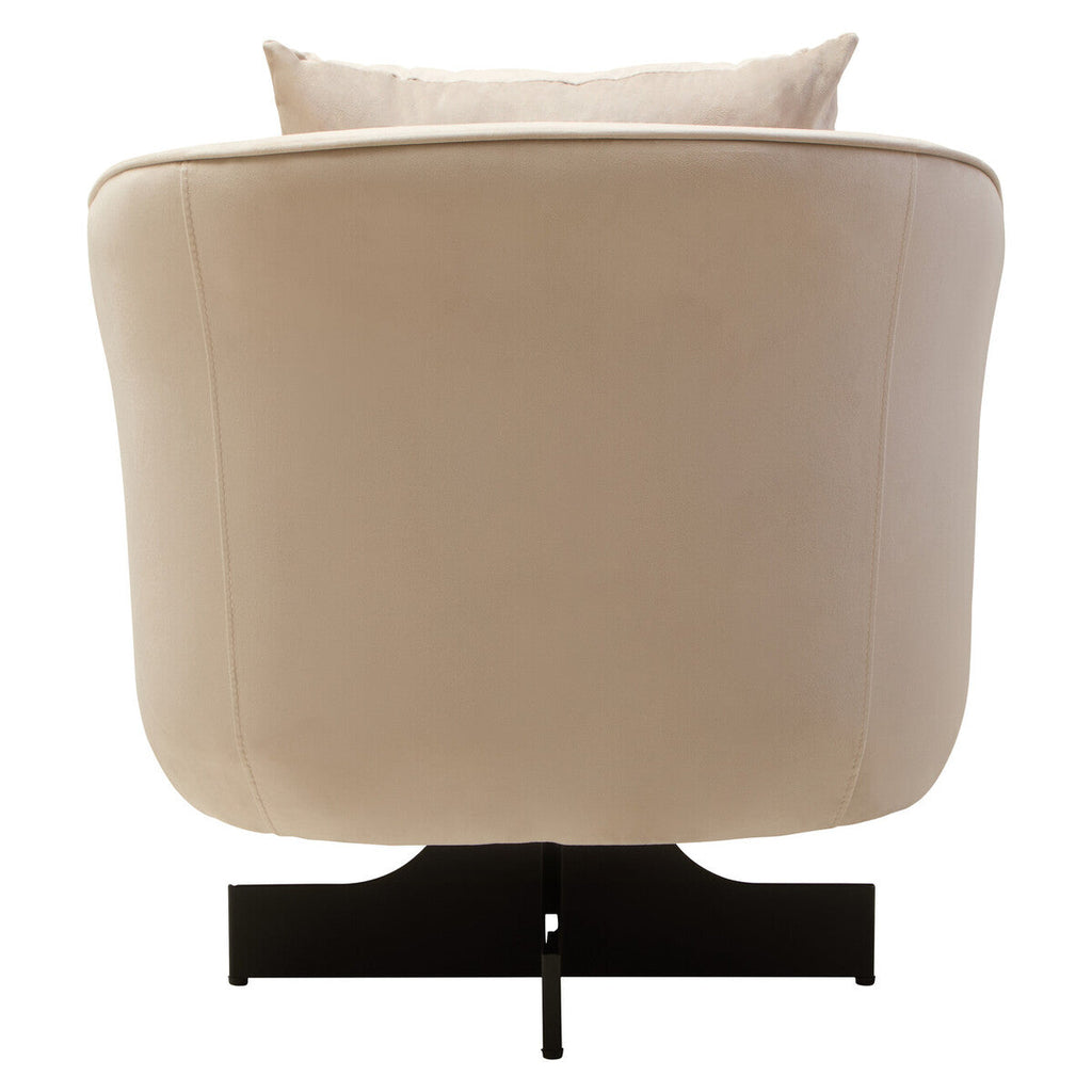 Cream Velvet Swivel Chair | Hale