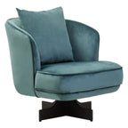 Azure Velvet Swivel Chair | Hale
