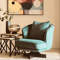 Azure Velvet Swivel Chair | Hale