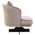 Grey Velvet Swivel Chair | Hale