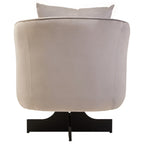 Grey Velvet Swivel Chair | Hale