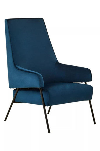 Blue Velvet Chair | Henia