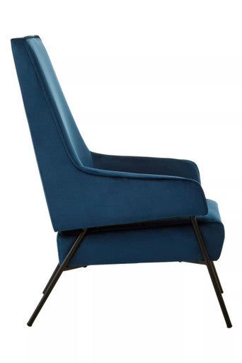 Blue Velvet Chair | Henia