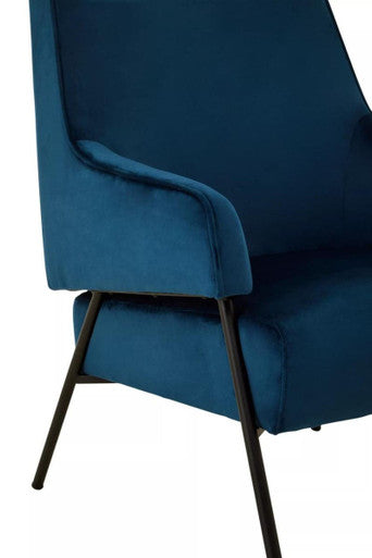 Blue Velvet Chair | Henia