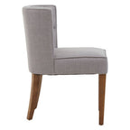Grey Fabric Curved Dining Chair | Parkside