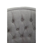 Grey Fabric Curved Dining Chair | Parkside