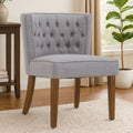 Grey Fabric Curved Dining Chair | Parkside