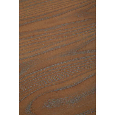 Natural Rectangular Oak Dining Table with Artistically Carved Pedestal Legs, Parkside