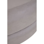 Mink Velvet Oval Pouffe | Hartford