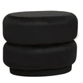 Black Velvet Oval Pouffe | Hartford