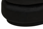 Black Velvet Oval Pouffe | Hartford