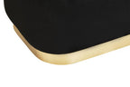 Black Velvet Bench with Matte Gold Base | Hartford