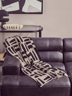Antique Black Left Arm Leather Modular Chaise Sofa | King