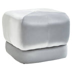 Grey Velvet Square Stool | Kaia
