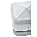 Grey Velvet Square Stool | Kaia