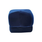 Midnight Blue Velvet Square Stool | Kaia