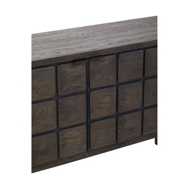 Recycled Dark Oak Wood Sideboard | Lucca