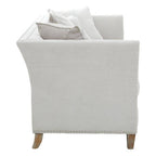 3 Seater Grey Fabric Sofa | Sutton
