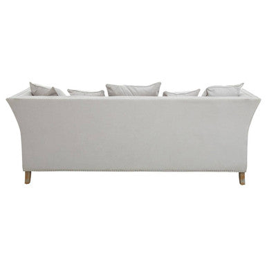 3 Seater Grey Fabric Sofa, Sutton