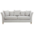 3 Seater Grey Fabric Sofa | Sutton