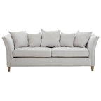 3 Seater Grey Fabric Sofa | Sutton
