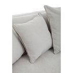 3 Seater Grey Fabric Sofa | Sutton