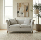 2 Seater Grey Fabric Sofa | Sutton