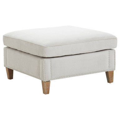 Grey Fabric Footstool | Sutton