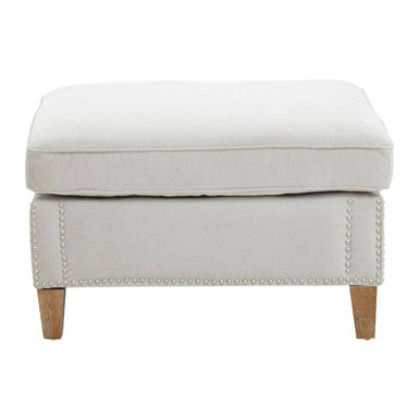 Grey Fabric Footstool | Sutton