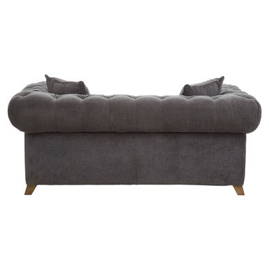 2 Seater Grey Fabric Sofa | Spencer