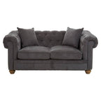 2 Seater Grey Fabric Sofa | Spencer