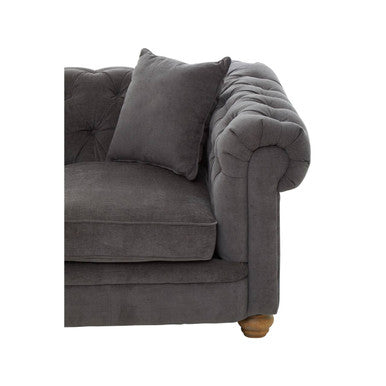 2 Seater Grey Fabric Sofa | Spencer