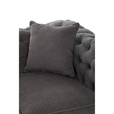 2 Seater Grey Fabric Sofa | Spencer