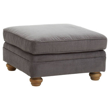 Grey Fabric Footstool | Spencer