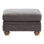 Grey Fabric Footstool | Spencer